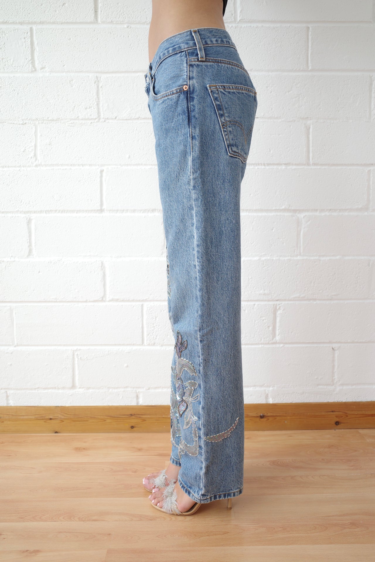 The Reconstituted Vintage Sequin Jean