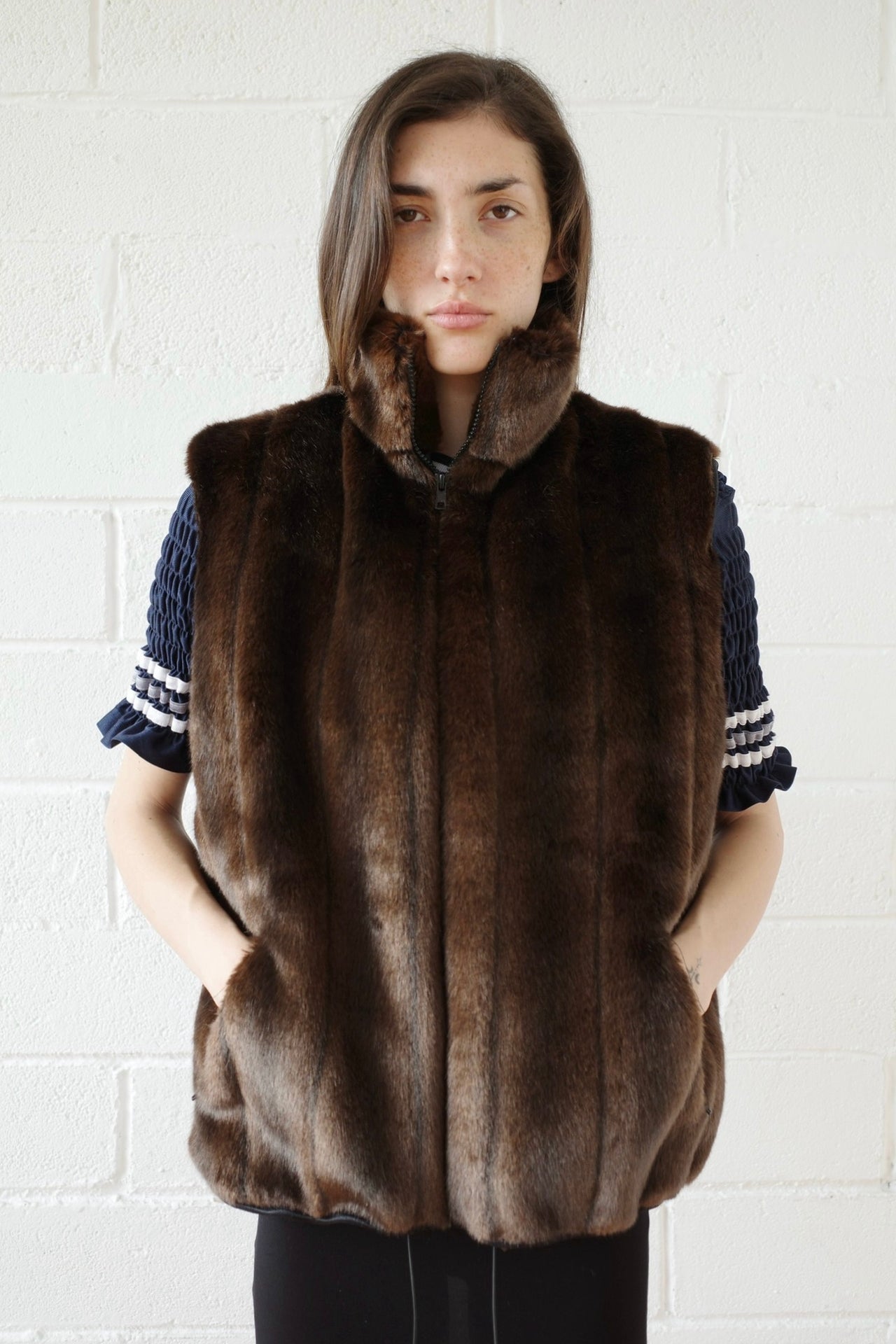 The Faux Mink Gilet