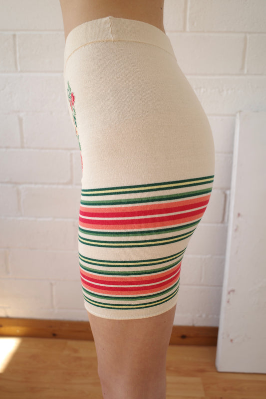 The Knit Bike Short - Cream