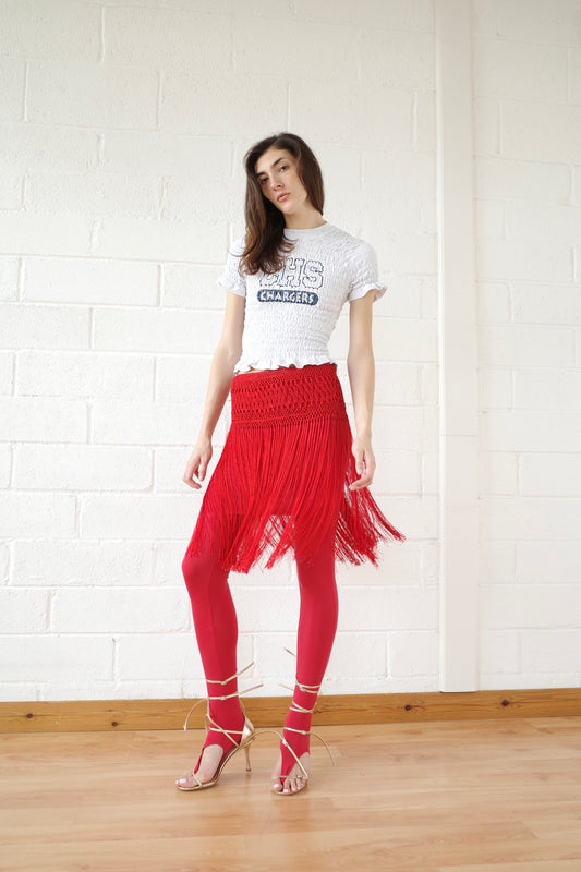 The Red Macrame Belt