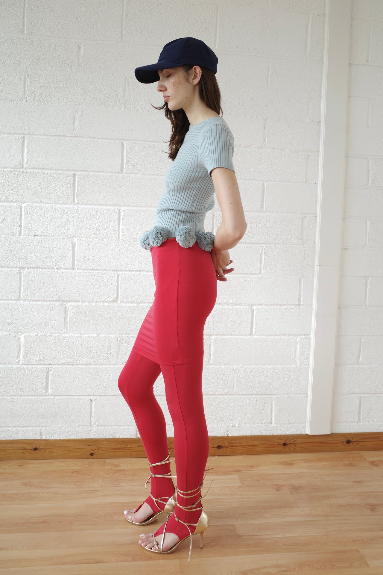 The Pom Pom Tee - Grey