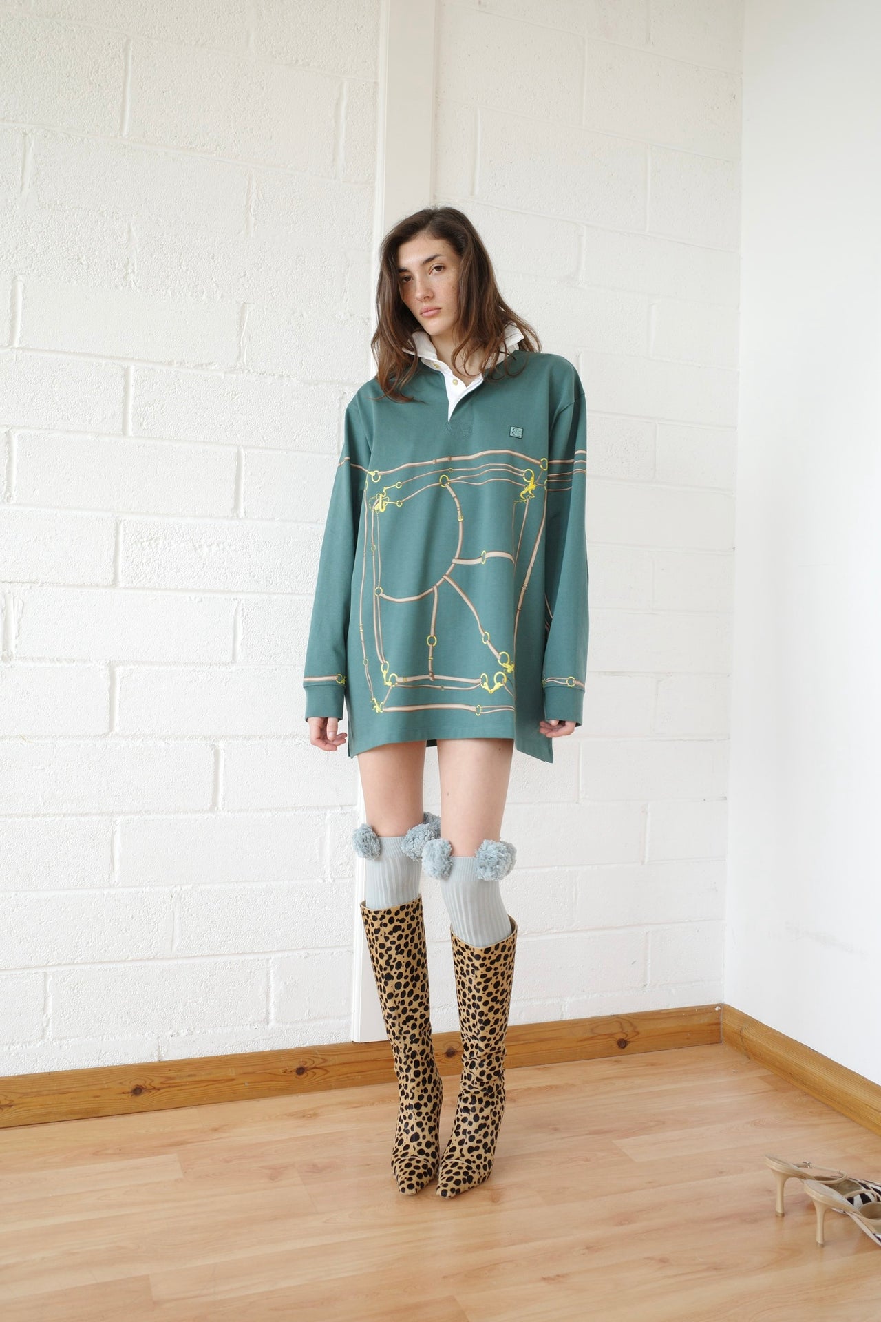 The Pom Pom Sock - Grey