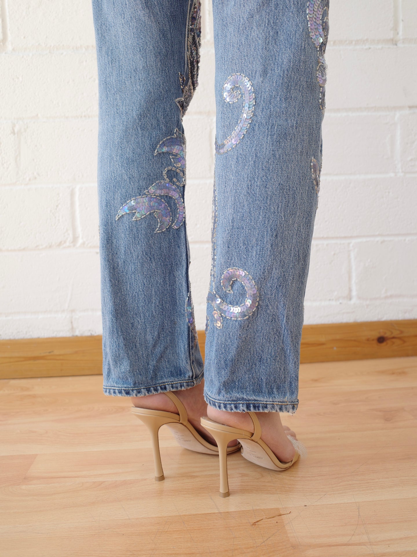 The Reconstituted Vintage Sequin Jean