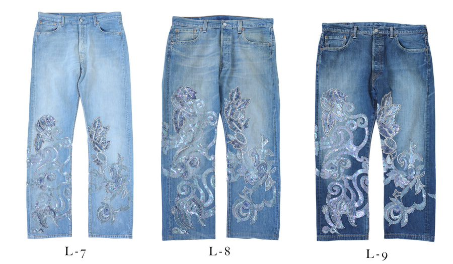 The Reconstituted Vintage Sequin Jean
