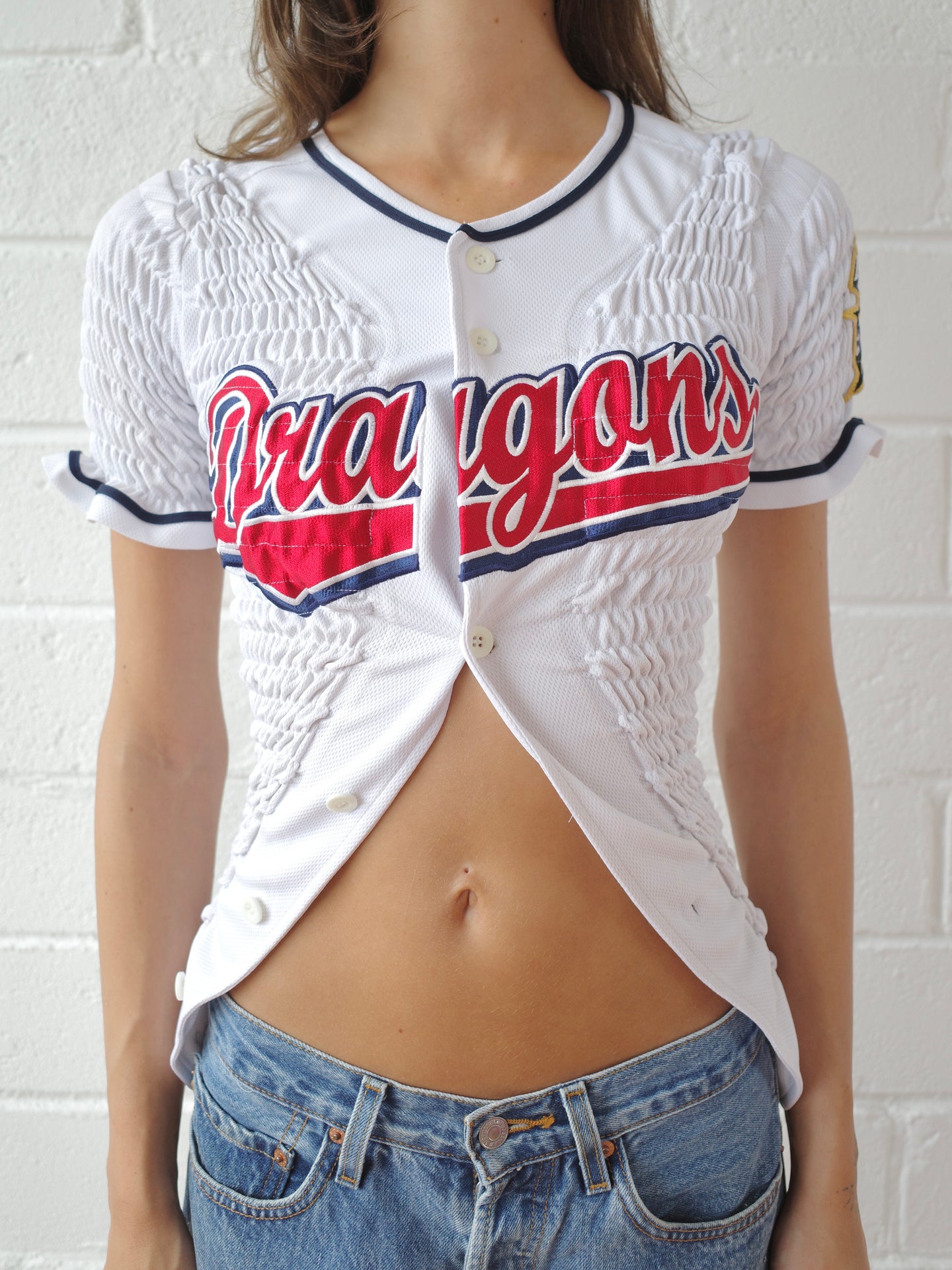 The Reconstituted Shirred Baseball Jersey
