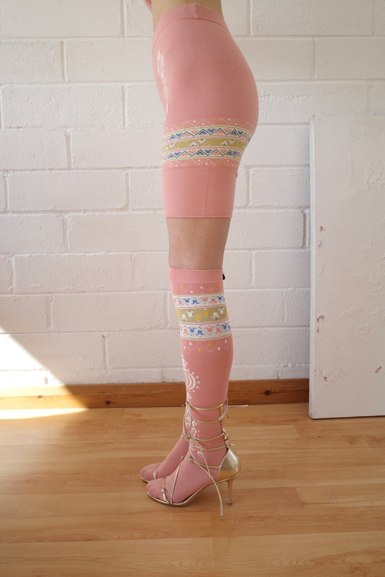 The Knit Bike Short- Salmon