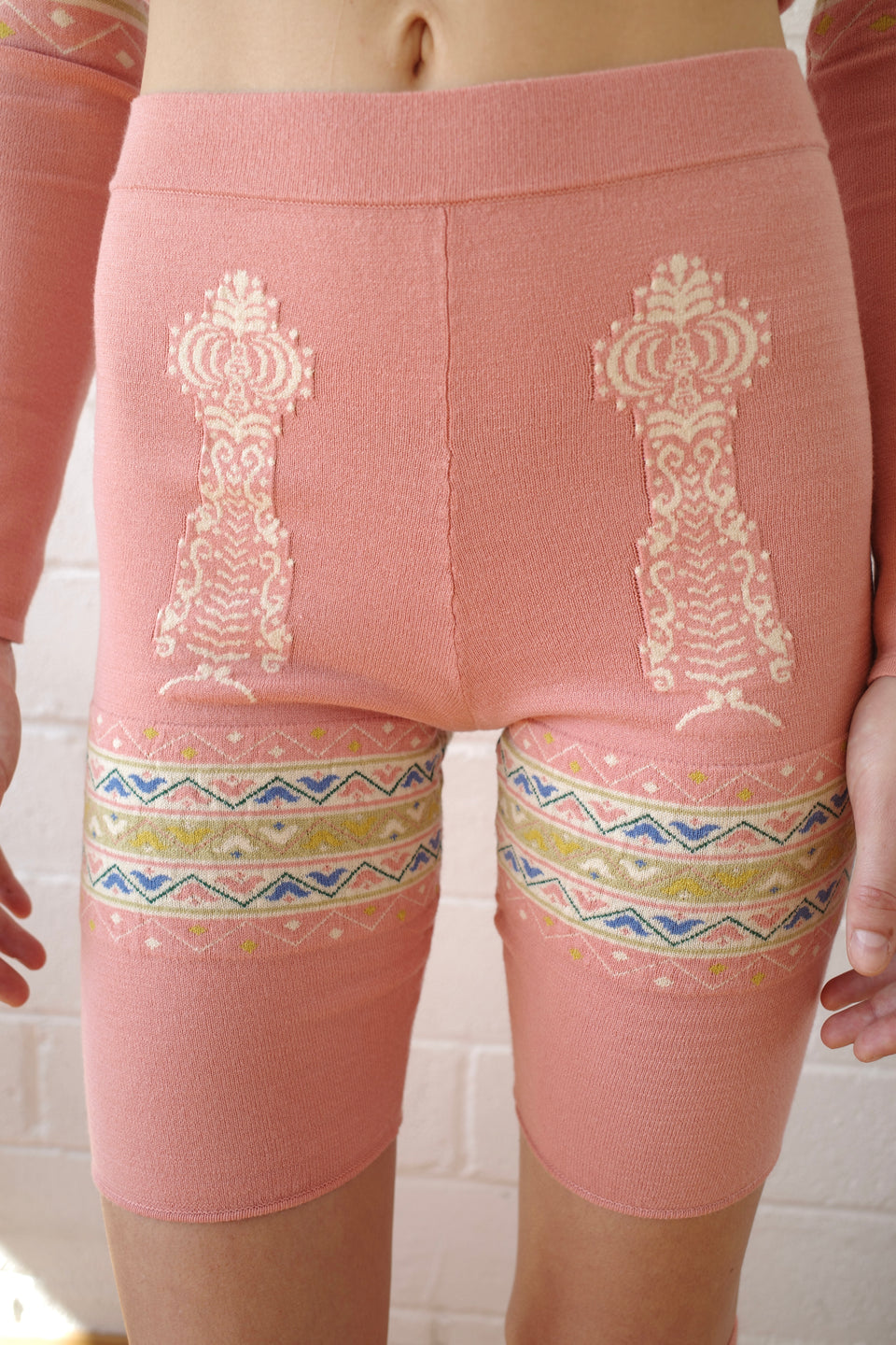 The Knit Bike Short- Salmon
