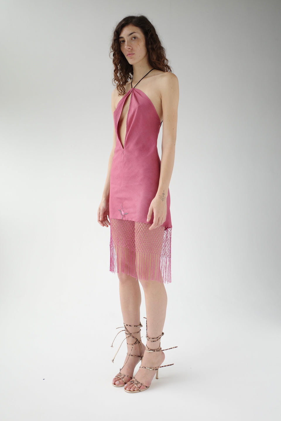 The Demi Couture Piano Shawl Mini Dress- Extra Small