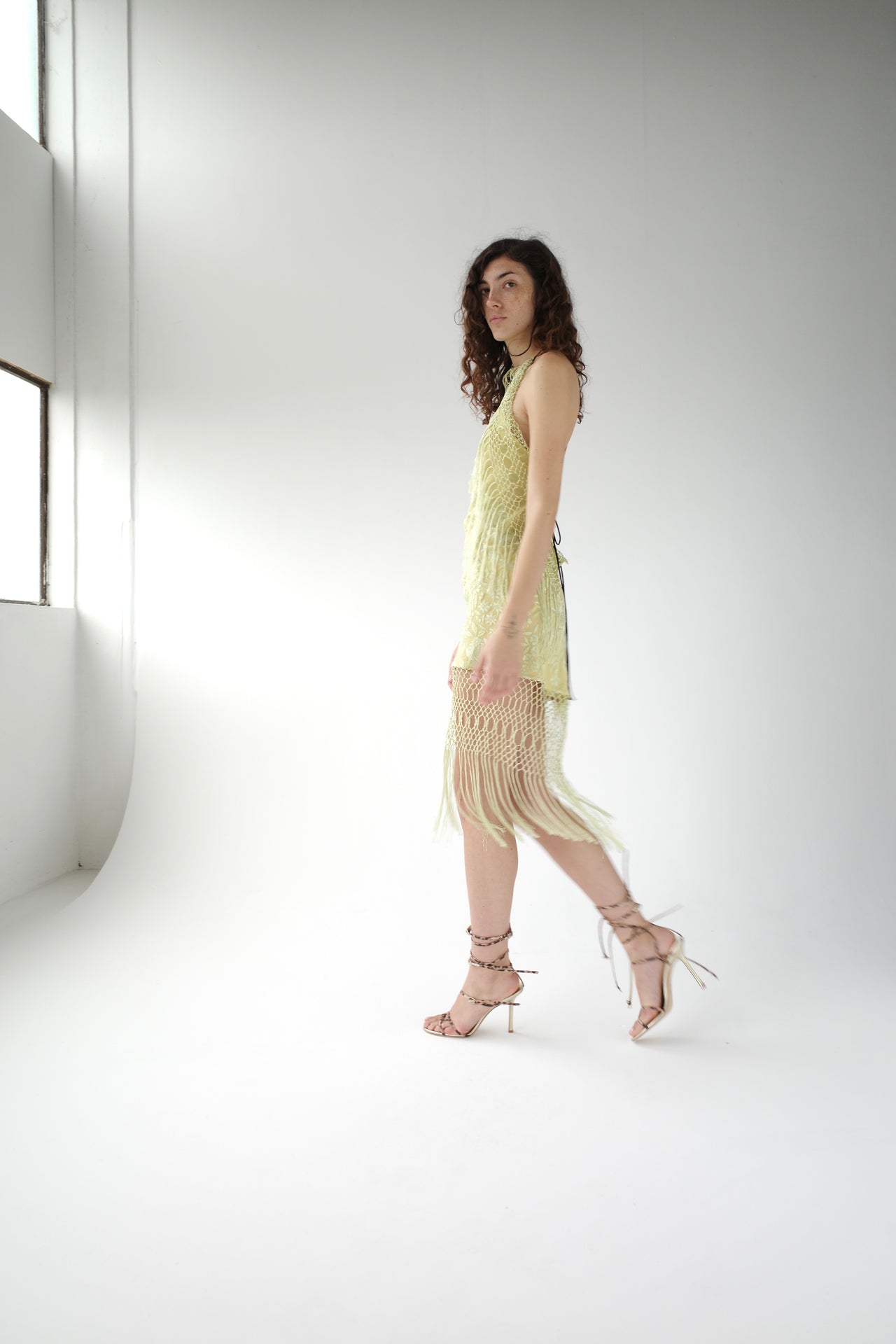 The Demi Couture Piano Shawl Mini Dress- Small