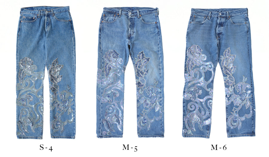The Reconstituted Vintage Sequin Jean