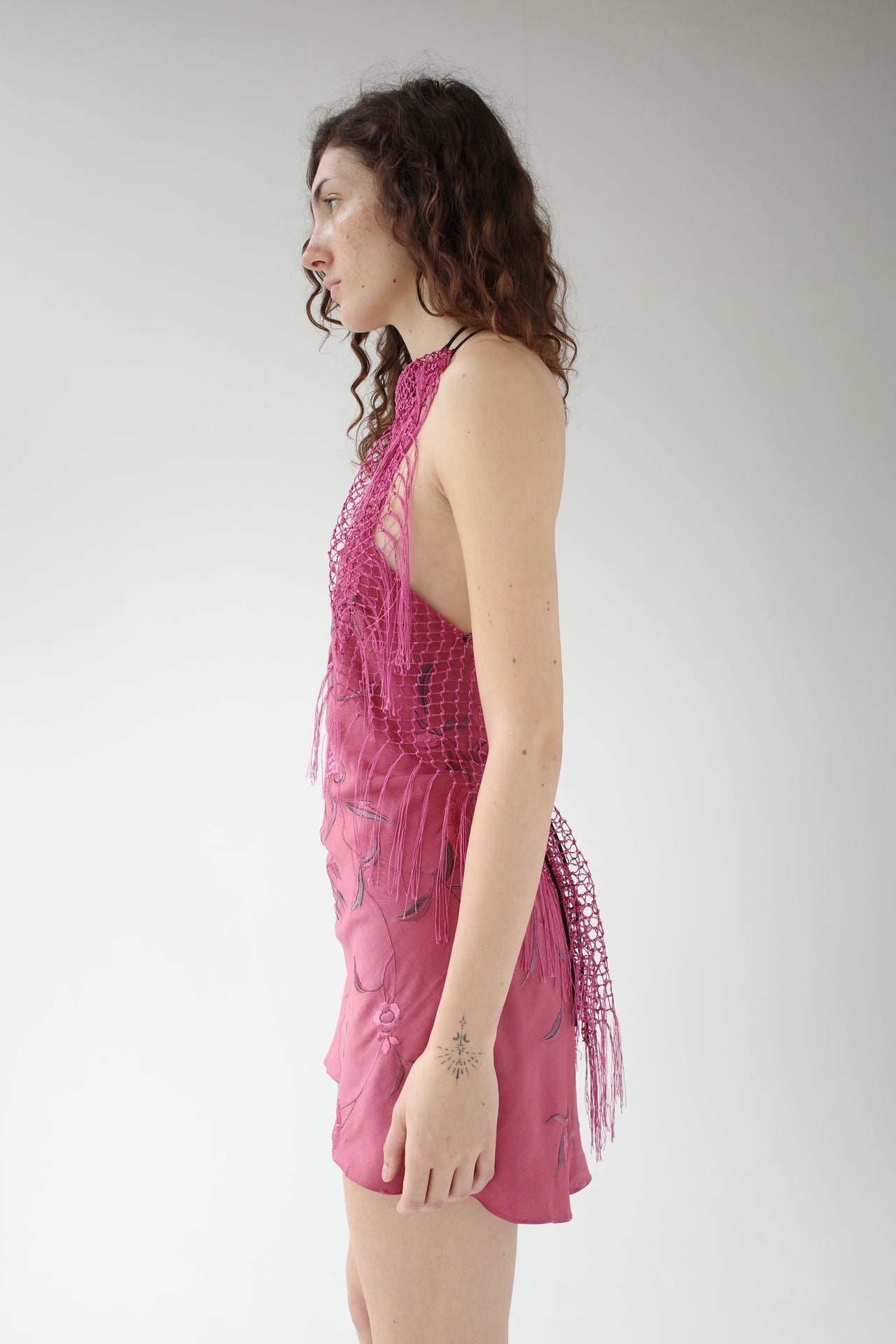 The Demi Couture Piano Shawl Mini Dress- Small