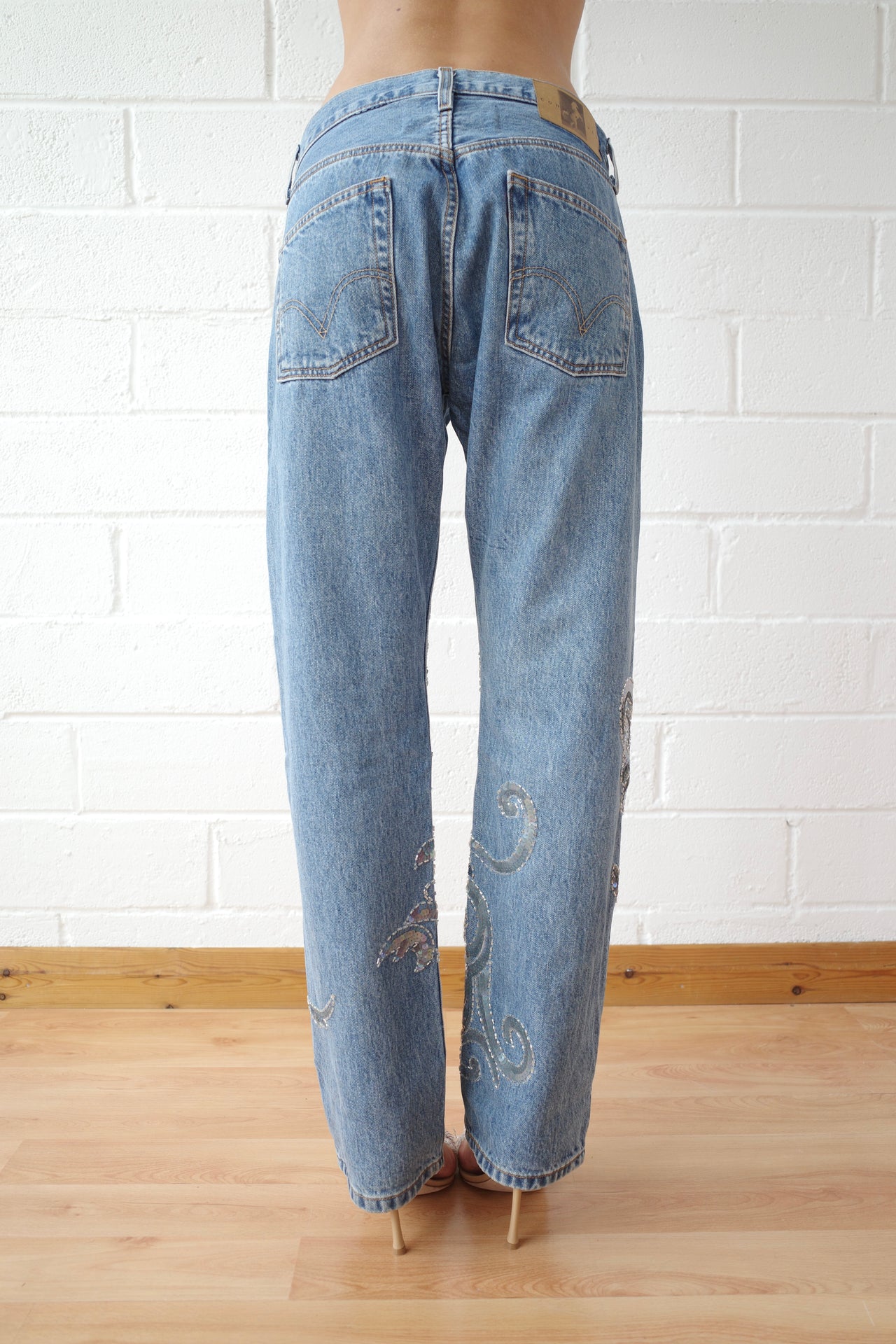 The Reconstituted Vintage Sequin Jean