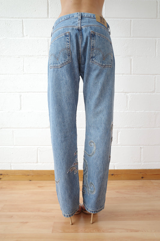 The Reconstituted Vintage Sequin Jean