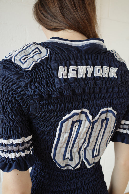 The Reconstituted Shirred US Football Top