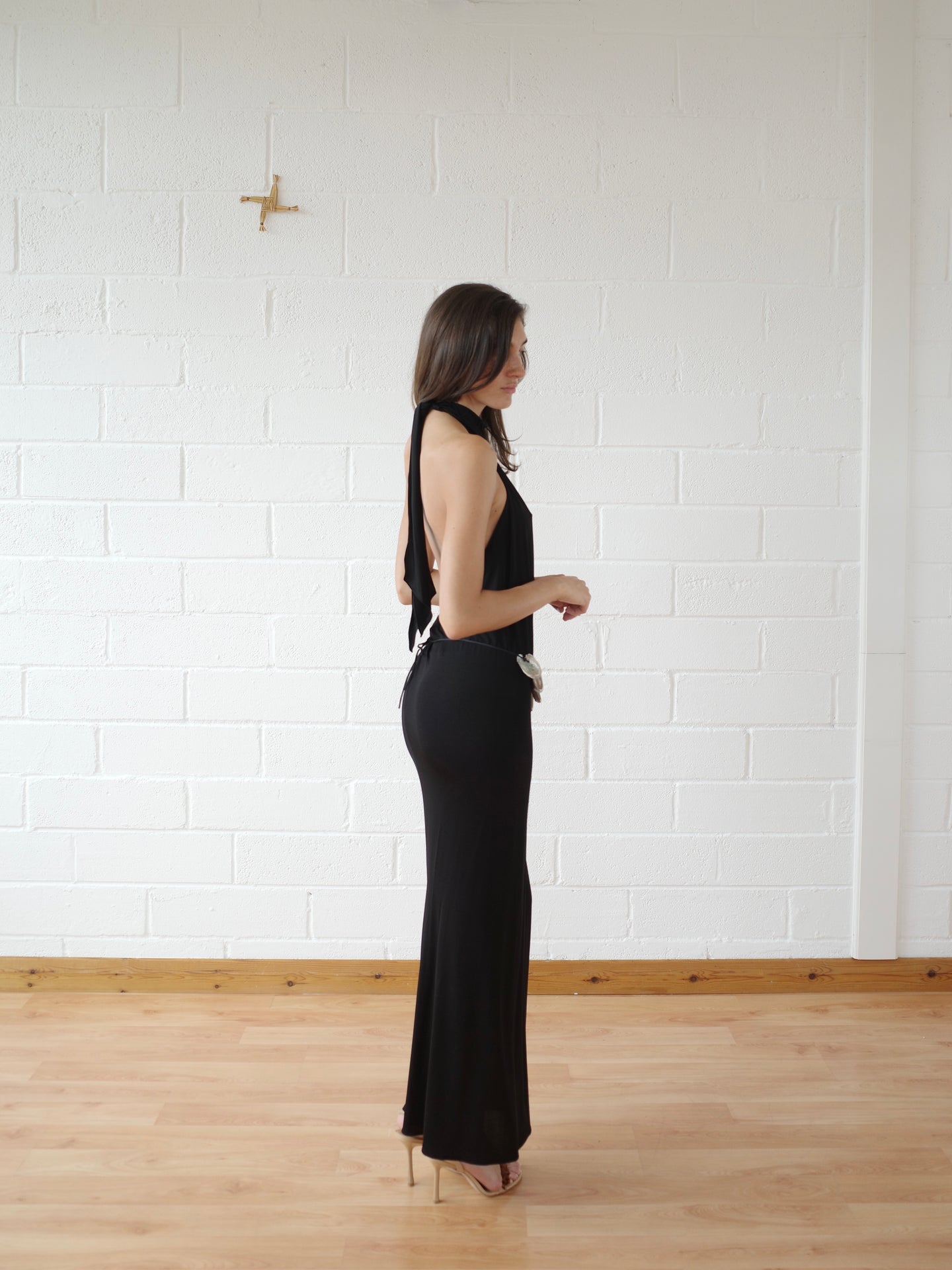 The Abalone Shell Belt Maxi Dress