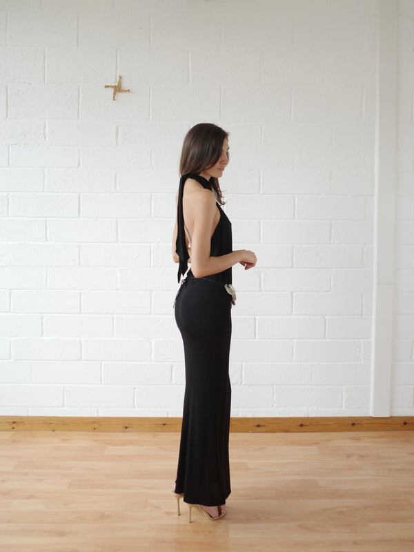 The Abalone Shell Belt Maxi Dress