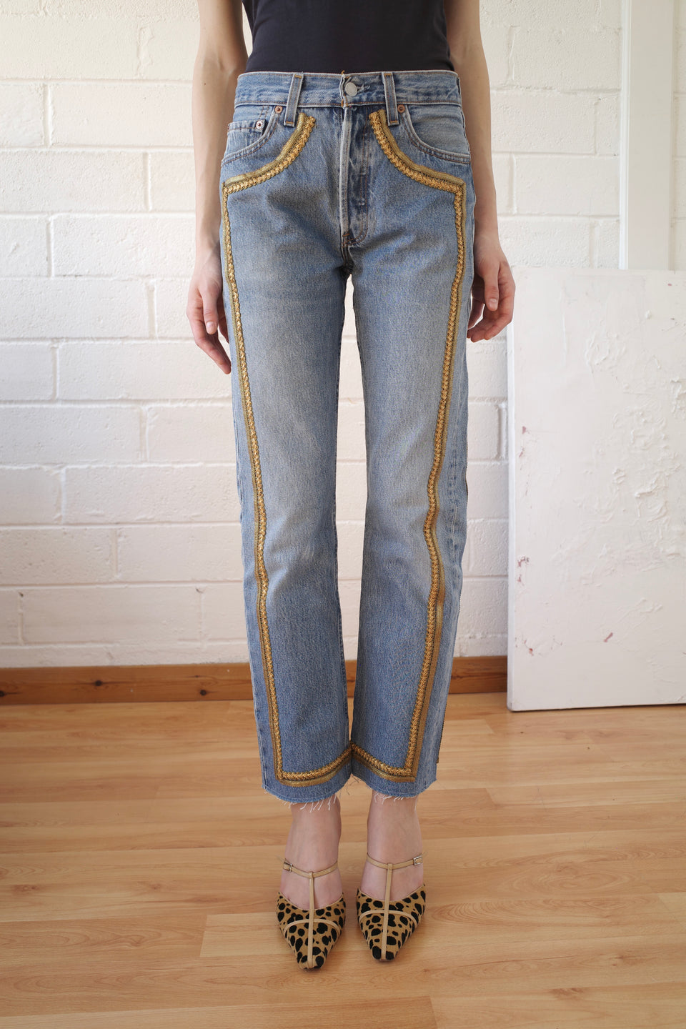 The Reconstituted Denim Bullion Jean