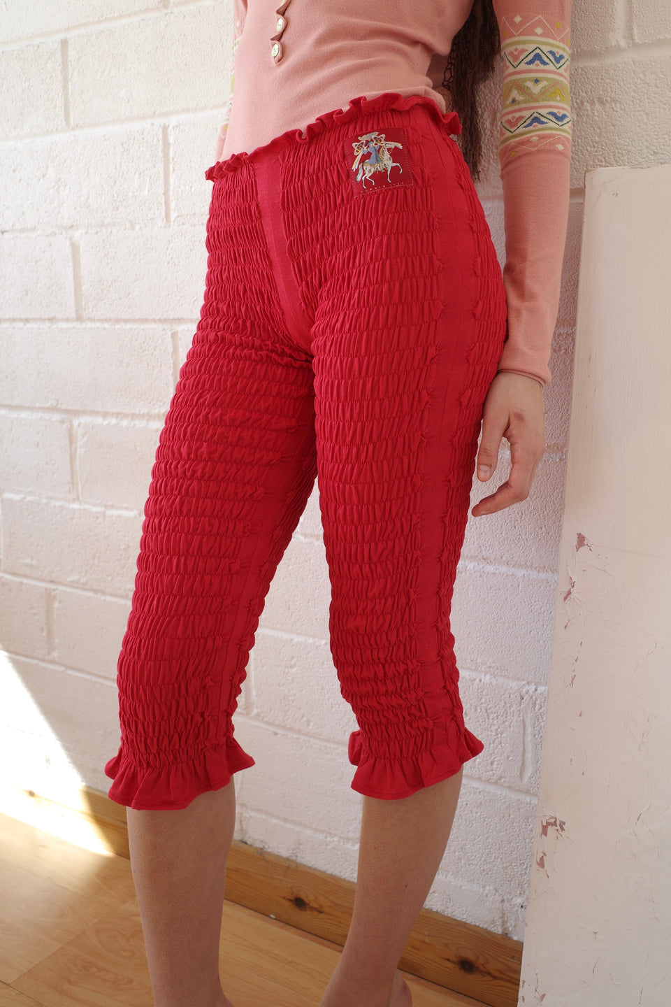 The Shirred Capri Trouser