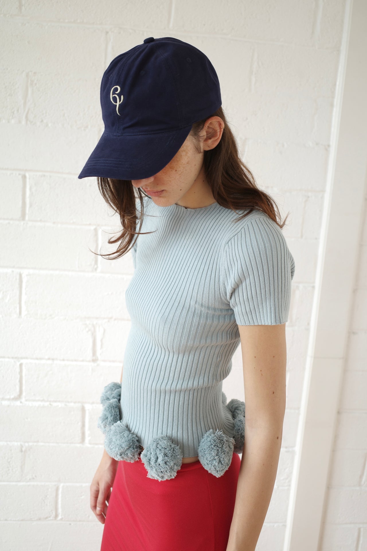 The Pom Pom Tee - Grey