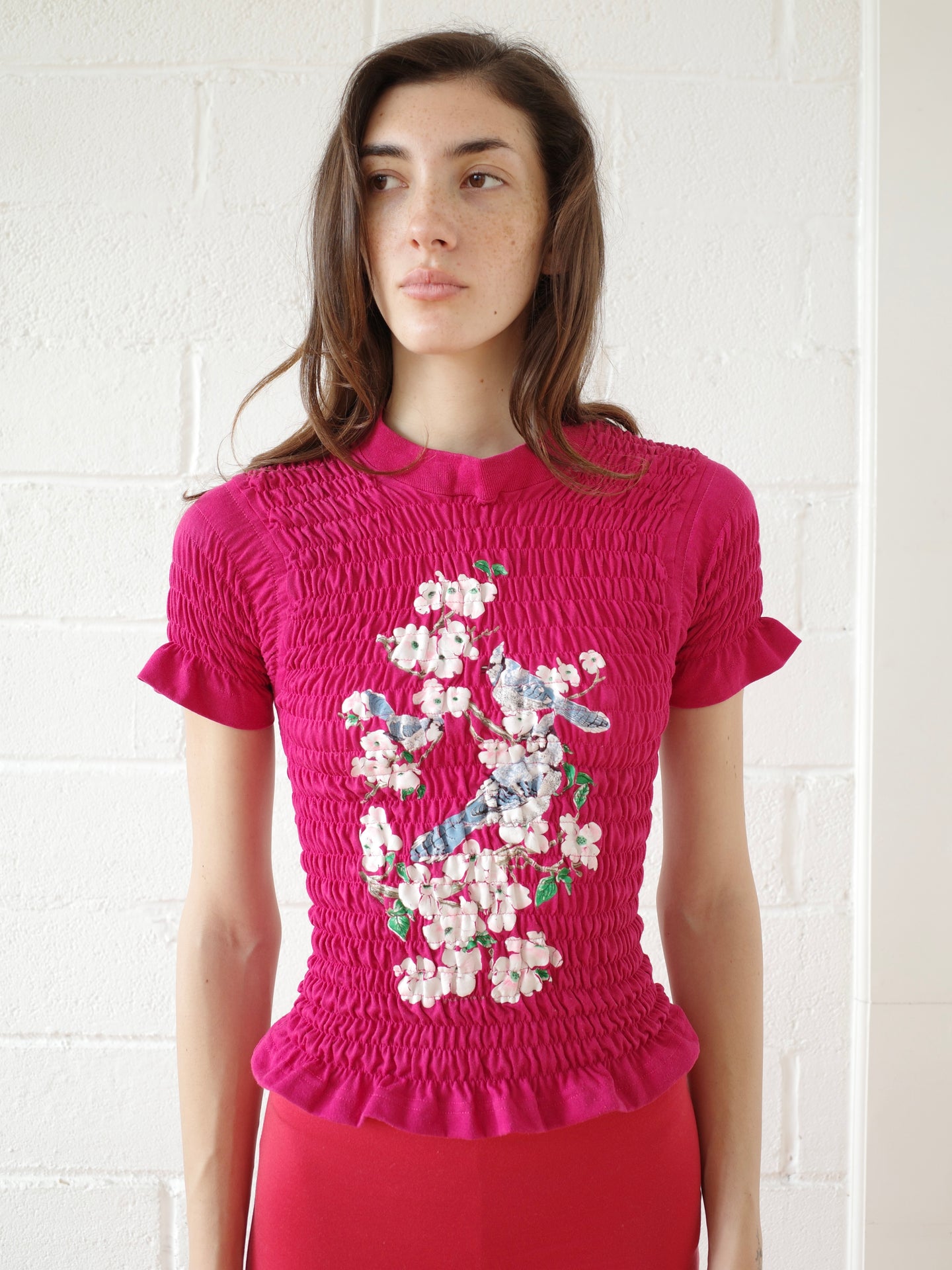 The Reconstituted Shirred T-shirt