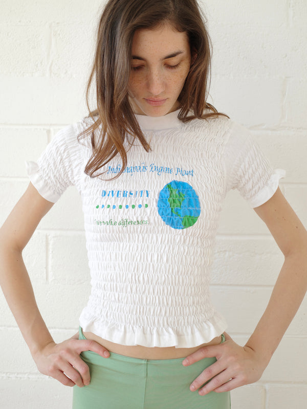 The Reconstituted Shirred T-shirt