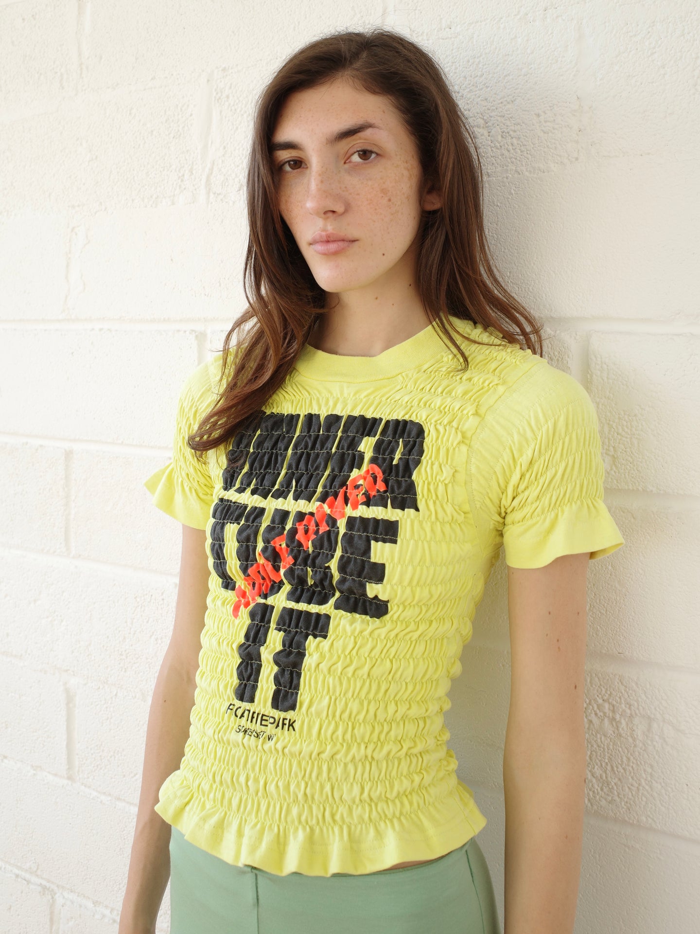 The Reconstituted Shirred T-shirt