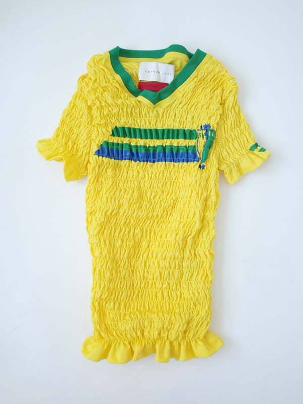 The Reconstituted Shirred Football Top