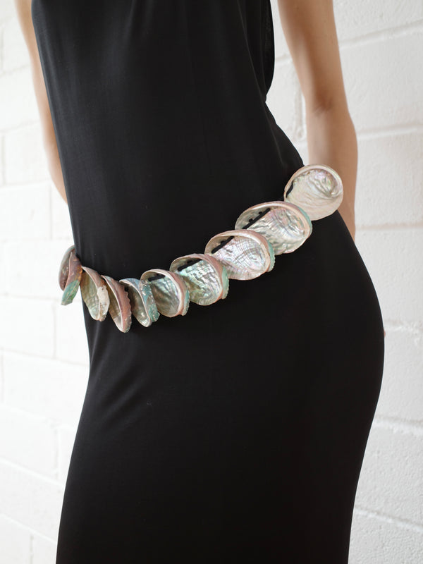 The Abalone Shell Belt Maxi Dress