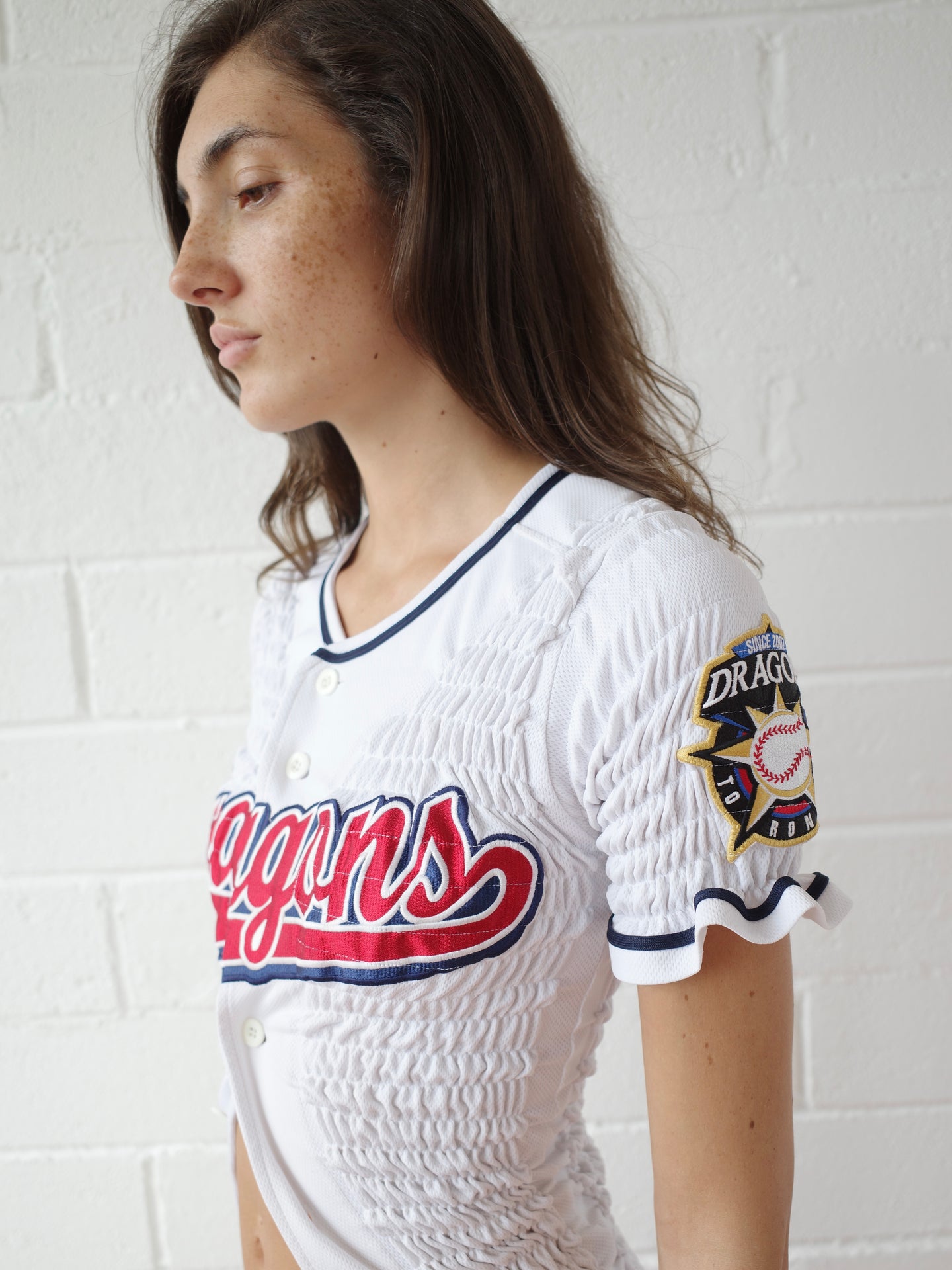 The Reconstituted Shirred Baseball Jersey