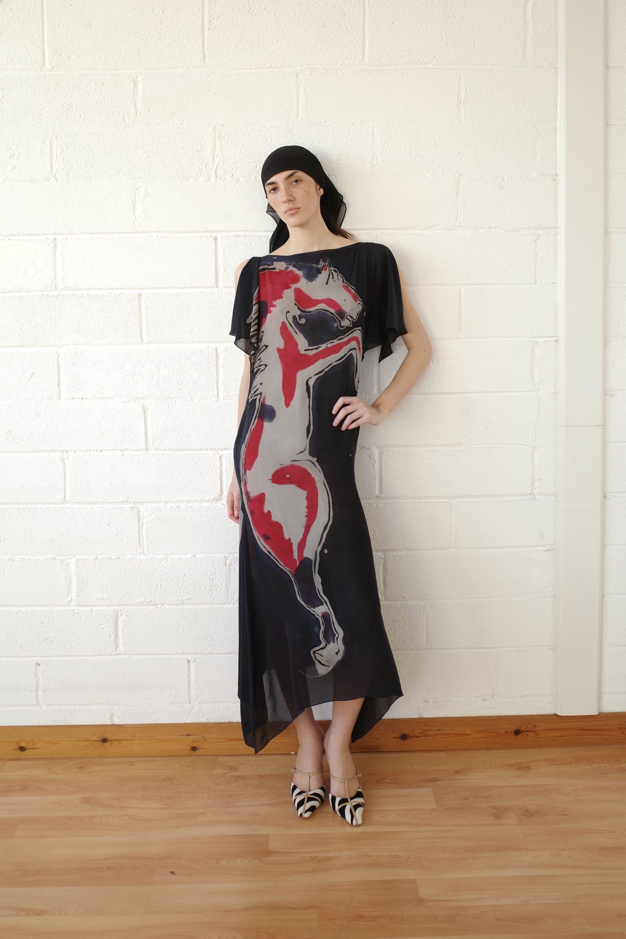 Silk Chiffon Equine Dress