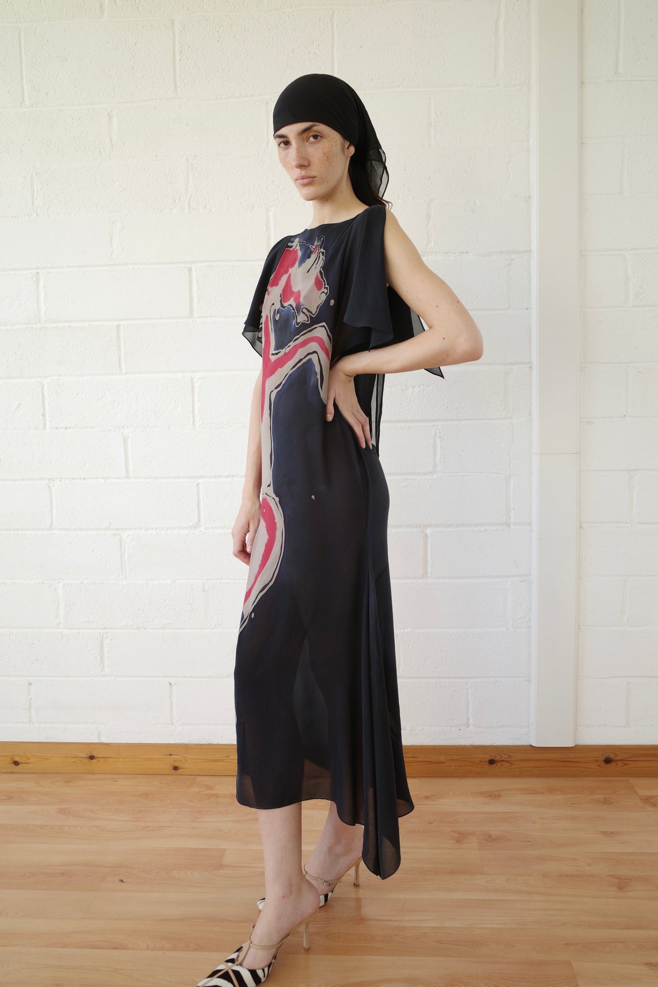 Silk Chiffon Equine Dress
