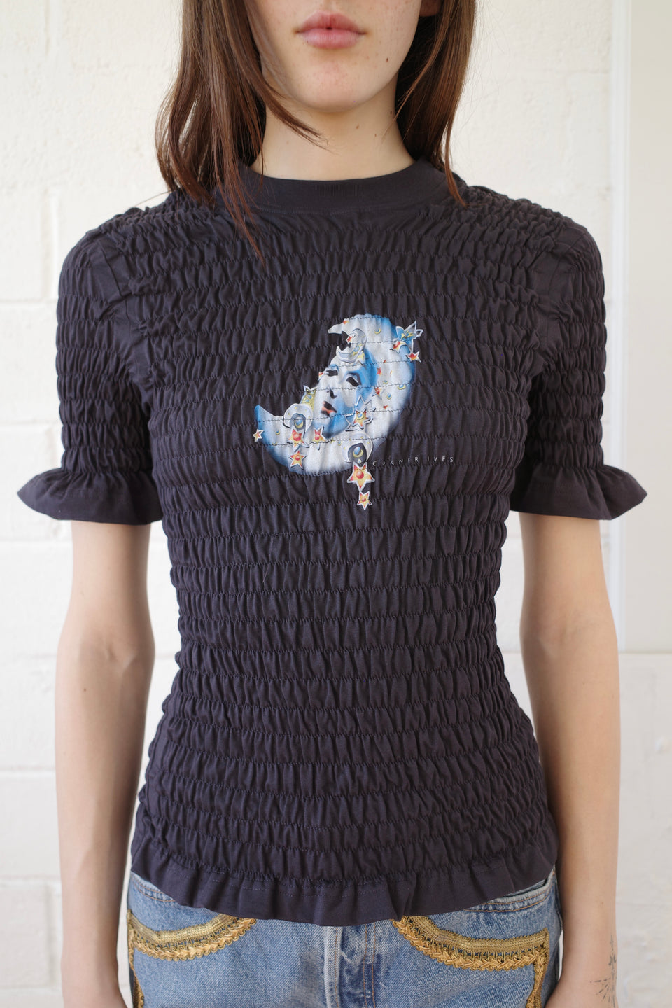 The Venetian Mask Shirred T-shirt