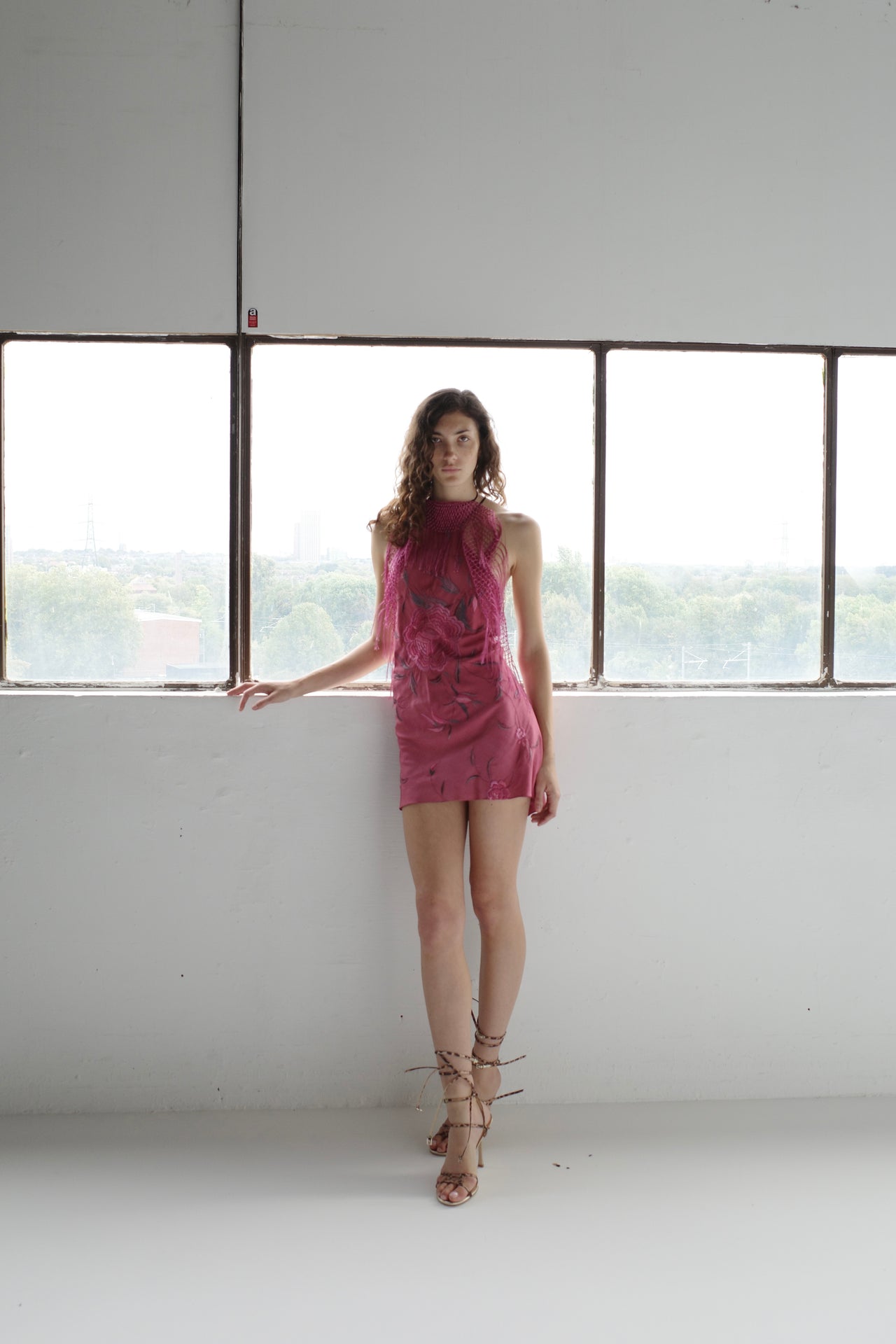 The Demi Couture Piano Shawl Mini Dress- Small