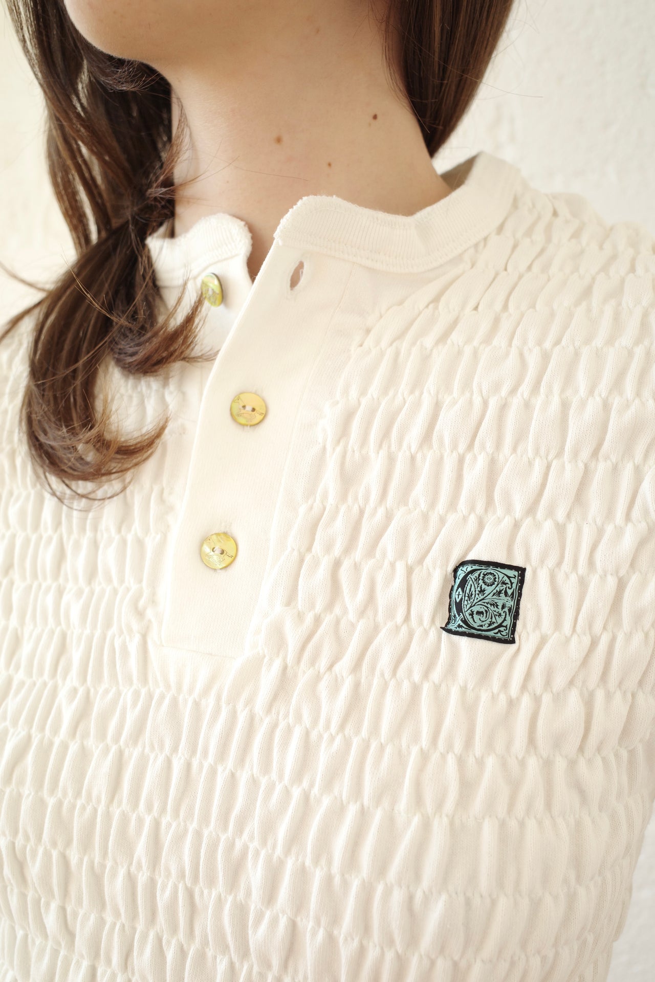 The Shirred Henley Tutu Top