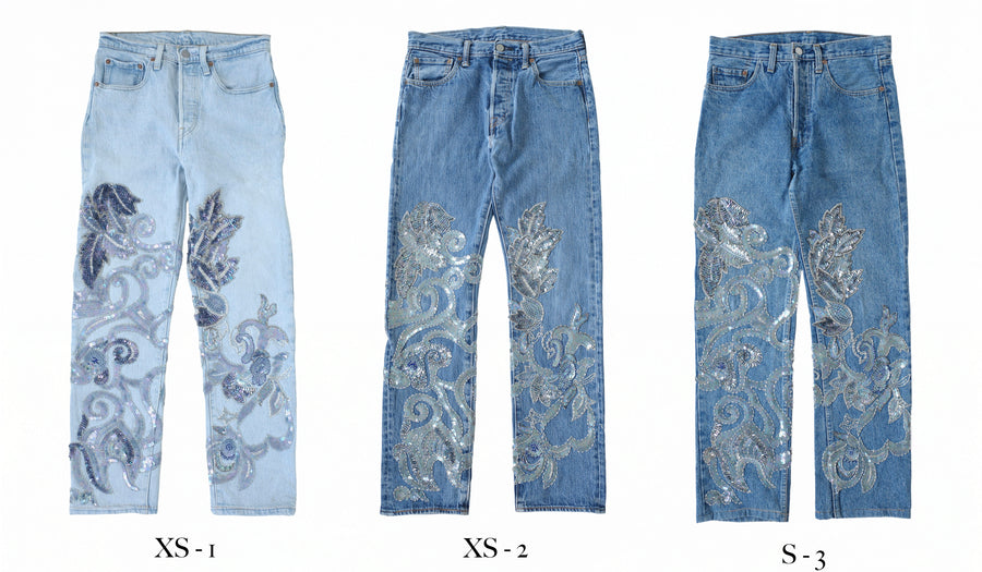 The Reconstituted Vintage Sequin Jean