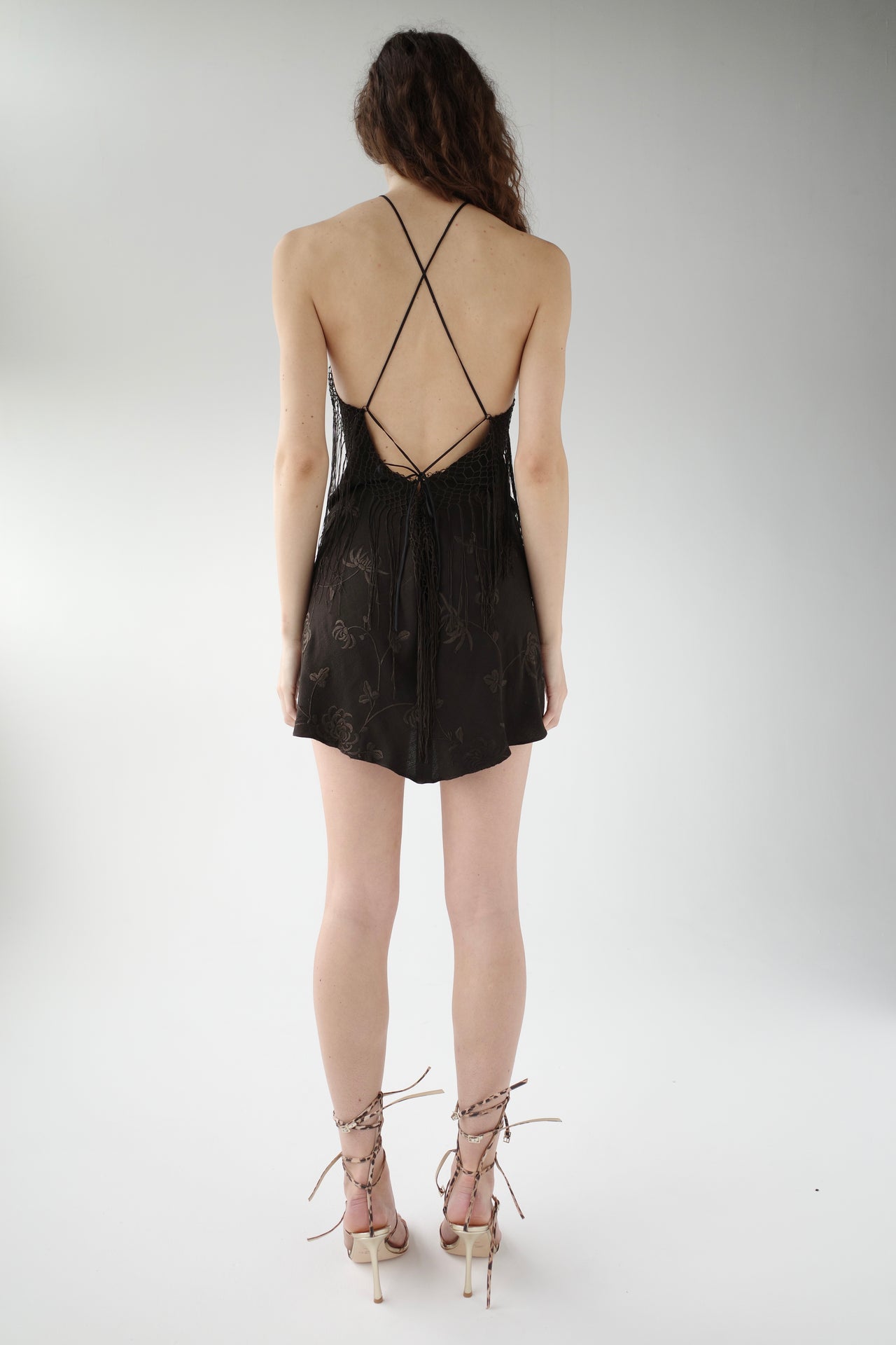 The Demi Couture Piano Shawl Mini Dress- Small
